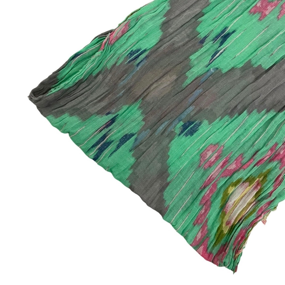 American Eagle Outfitters Green & Grey Abstract Infinity Scarf