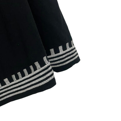 Black & White Embroidered Off the Shoulder Mini Dress