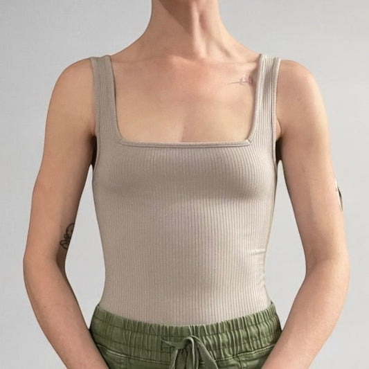 Forever 21 Light Purple Ribbed Bodysuit
