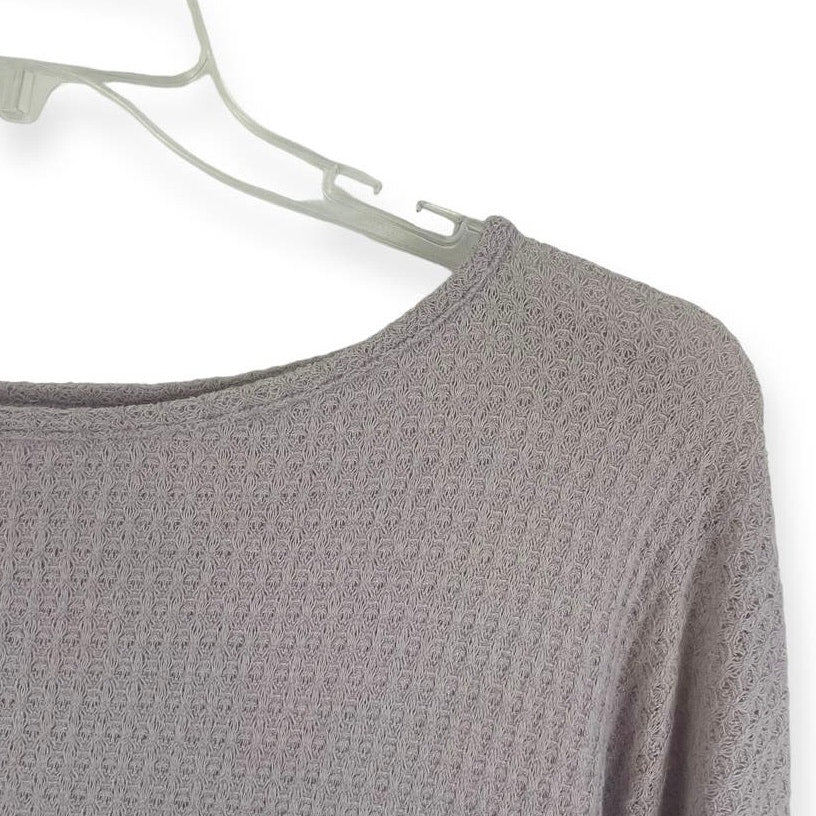 Lime n Chili Soft Light Lavender Knit Long Sleeve Top