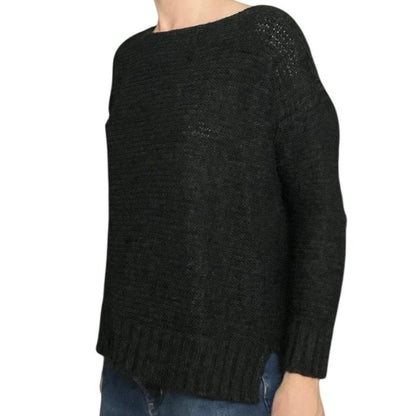 RD Style Dark Grey Knit Crewneck Sweater