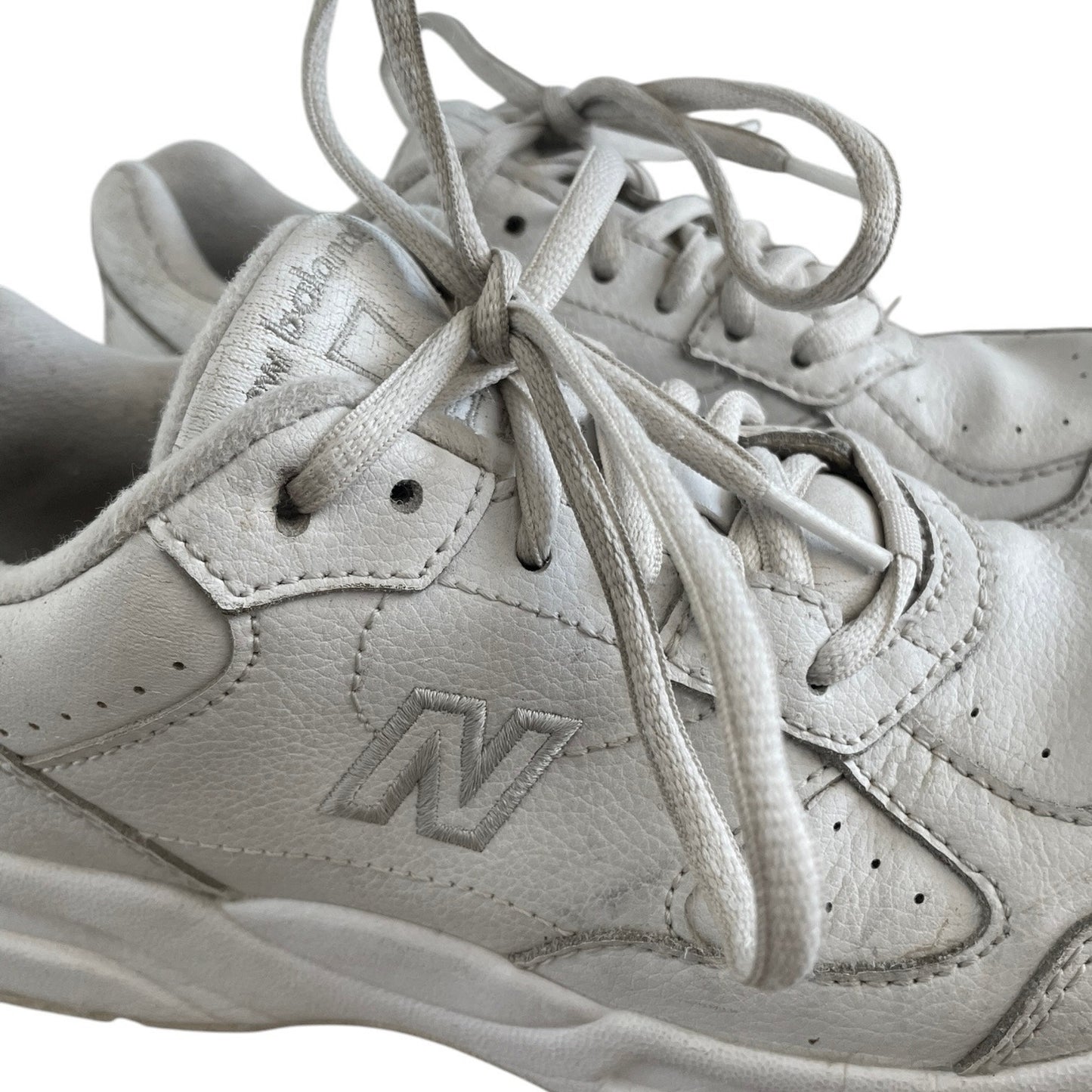 New Balance Abzorb Walking Strike Path 574 White Platform Sneakers SL-2 Fit