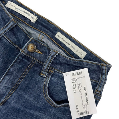 NWT Pilcro and the Letterpress High-Rise Denim Legging Capri Jeans