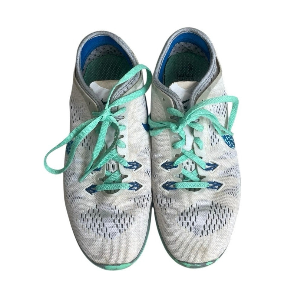 Nike 5.0 Free Tr Fit 5 Turquoise & White Athletic Sneakers
