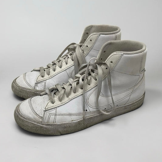 Nike White Blazer Mid '77 Distressed Sneakers