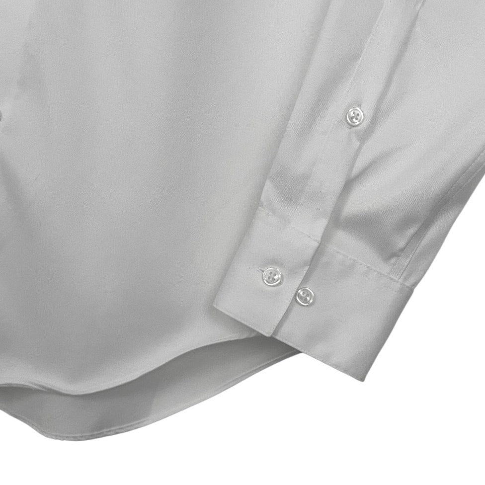 Calvin Klein Mens White Slim Fit Button Down Dress Shirt