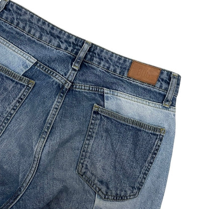 BDG Jessye Two Tone Paneled Patchwork High Rise Jeans