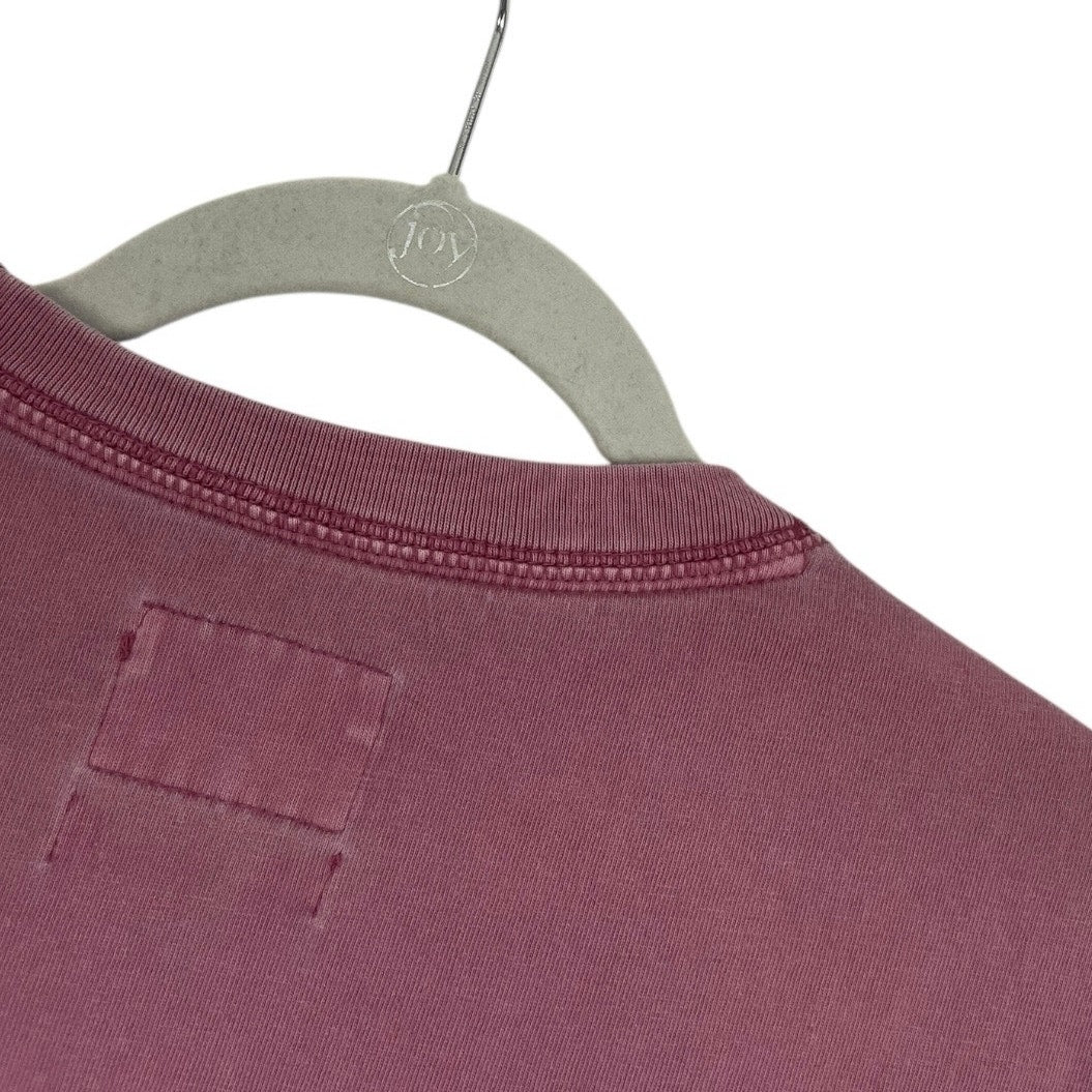 Goodfellow & Co Pink Distressed Cropped Short Sleeve Tee