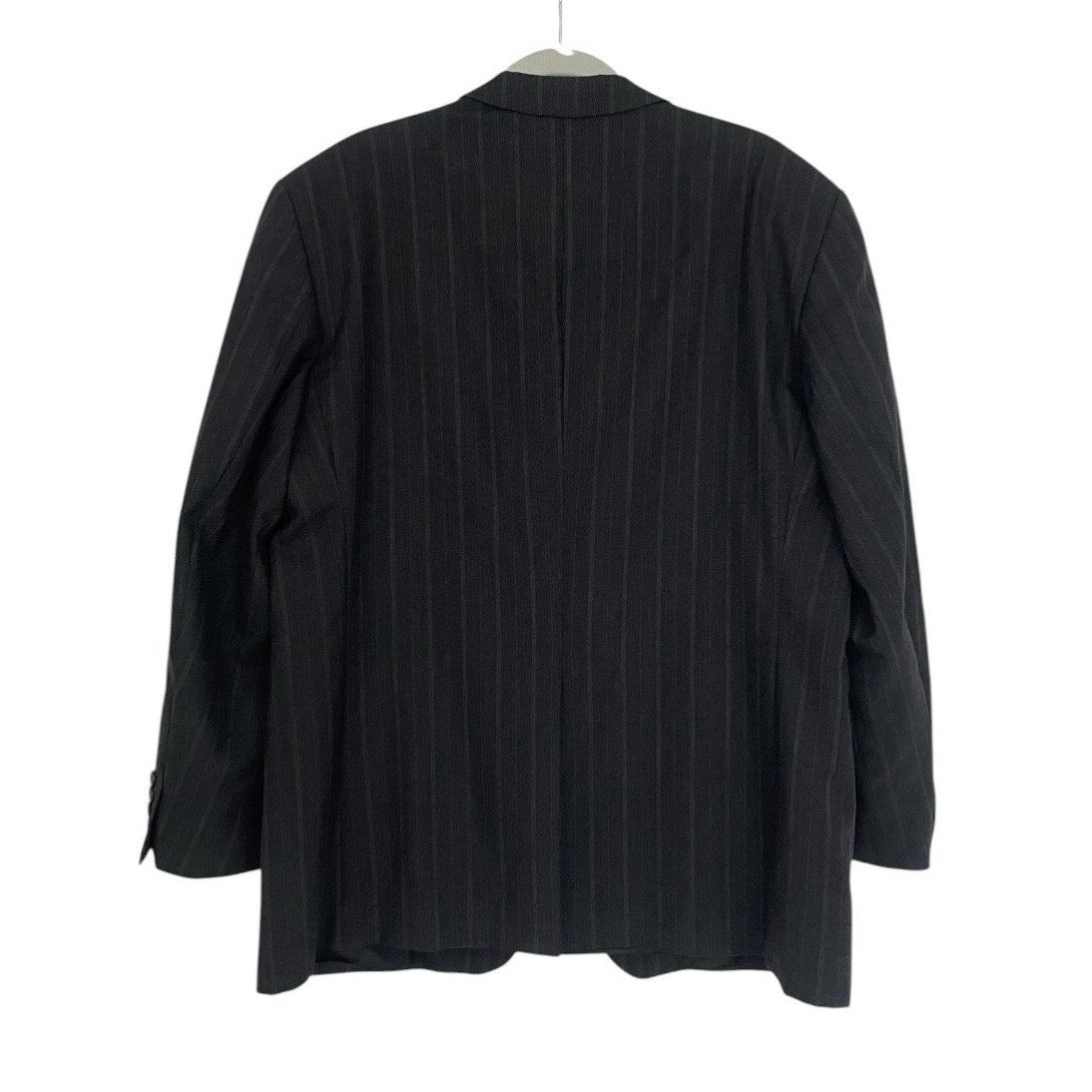 CHAPS Ralph Lauren Mens Grey Pinstripe Wool Sport Coat Blazer