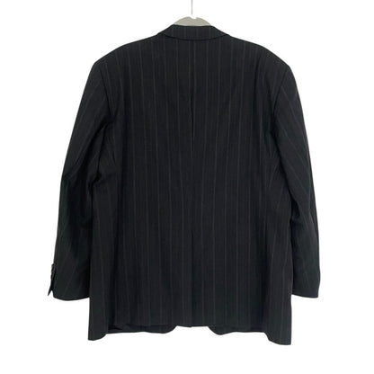 CHAPS Ralph Lauren Mens Grey Pinstripe Wool Sport Coat Blazer