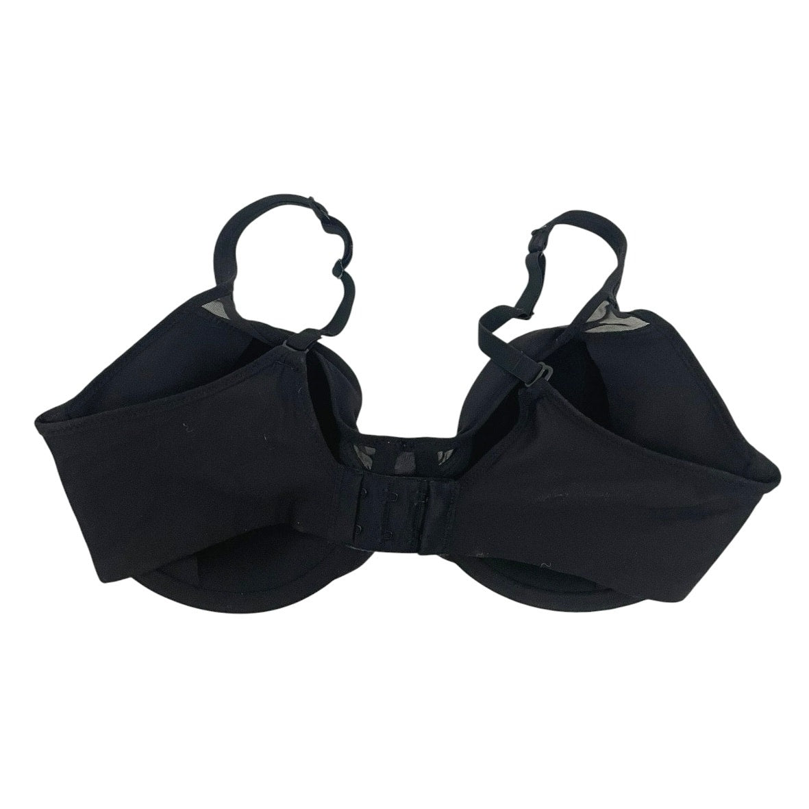 Bali Black Sheer Mesh Rhinestone Underwire Bra