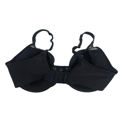 Bali Black Sheer Mesh Rhinestone Underwire Bra
