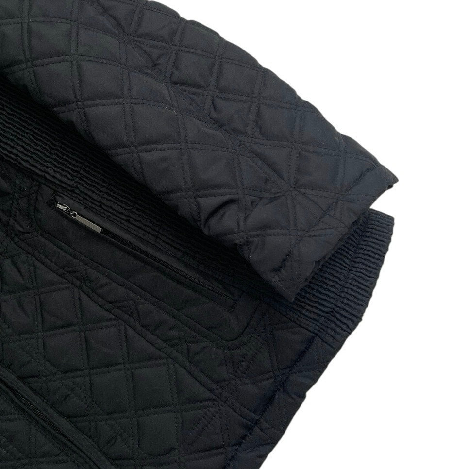 Avenue Black Zip Up Puffer Fitted Winter Coat