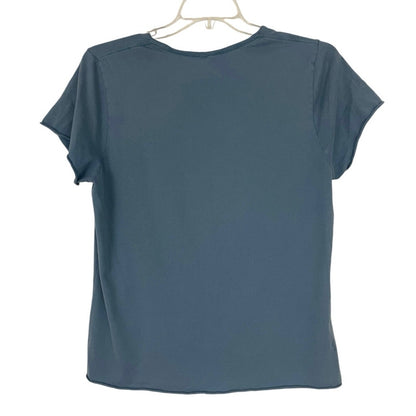 Soft Blue Short Sleeve Sci-Fi Graphic Tee