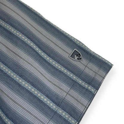 Kühl Mens Blue Striped Short Sleeve Button Down Shirt