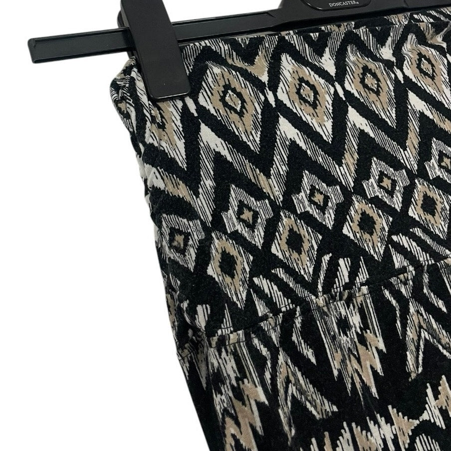 Ultra Flirt Boho Geometric Print Maxi Skirt - Strapless Dress