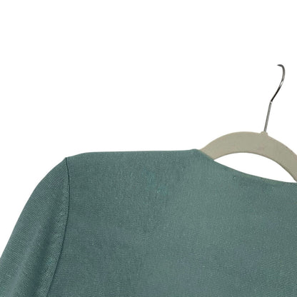 J. Jill Blue Thin Knit Cardigan Sweater