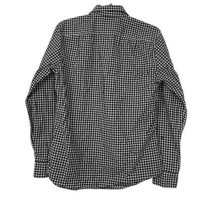 Goodfellow & Co Mens Navy & White Gingham Slim Fit Button Down Shirt