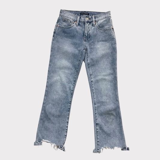 Lucky Brand Ava Mid Rise Crop Mini Bootcut Jeans