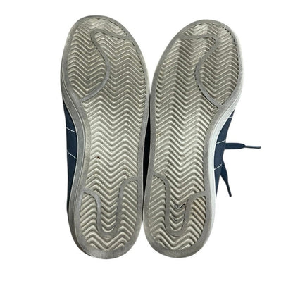 Adidas Mens Navy Blue & White Campus 00s Leather Low Top Sneakers