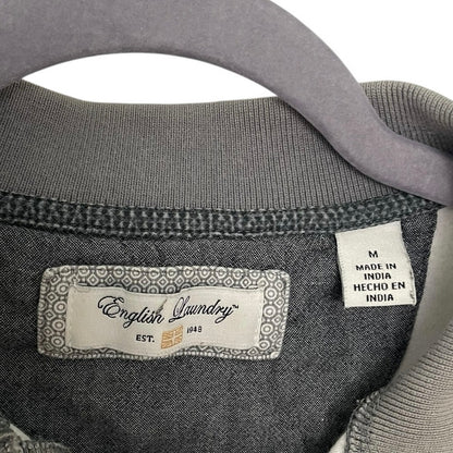 English Laundry Mens Grey Short Sleeve Polo Shirt