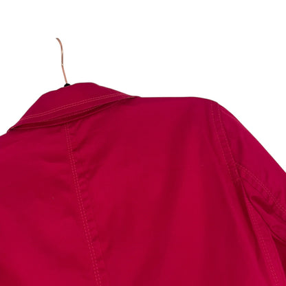 Tommy Hilfiger Vibrant Pink Button Down Collared Coat