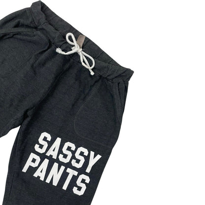 Instant Message Grey Sassy Pants Sweatpants