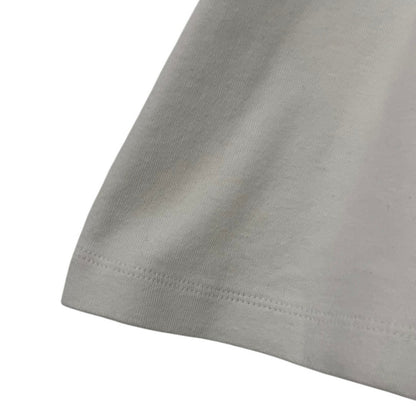 J. Crew Vintage White Short Sleeve Ruffled Trim Crewneck Blouse