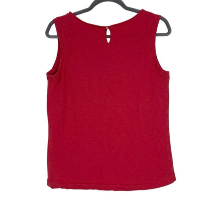 Eddie Bauer Pink Ruffled Tank Top Blouse