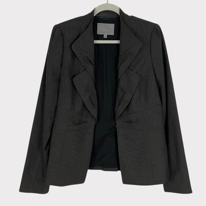 Classiques Entier Grey Double Lapel Button Down Suit Jacket