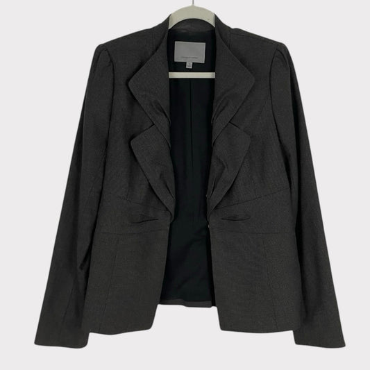 Classiques Entier Grey Double Lapel Button Down Suit Jacket