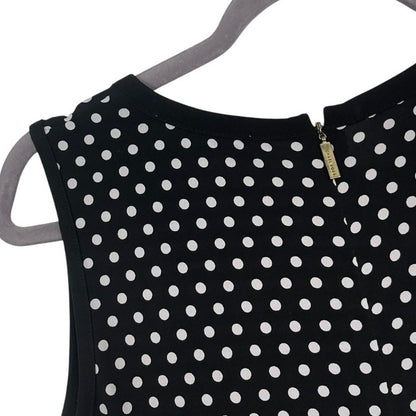 MICHAEL Michael Kors Black & White Polka Dot A-Line Dress