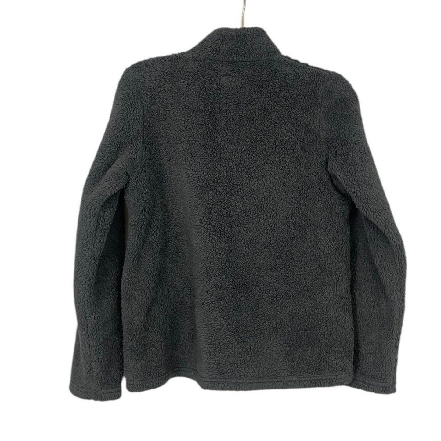 Patagonia Juniors Grey Teddy Sherpa Quarter Zip Sweatshirt