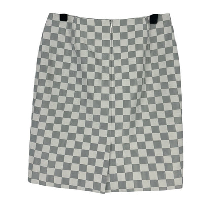 Doncaster Grey and White Checkered Skirt