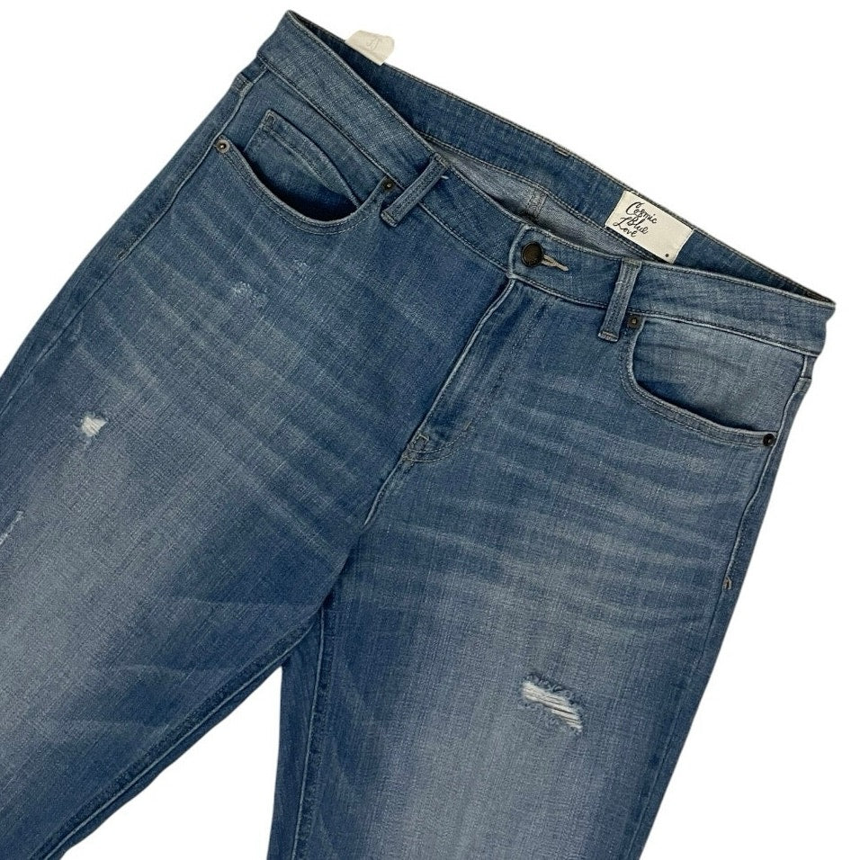 Cosmic Blue Love Distressed Jeans