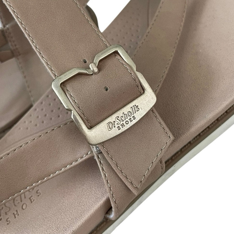 Dr. Scholl's Beige So Chill Slingback Strappy Thong Sandals