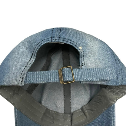 Denim Anchor Rhinestone Sequin Embellished Hat
