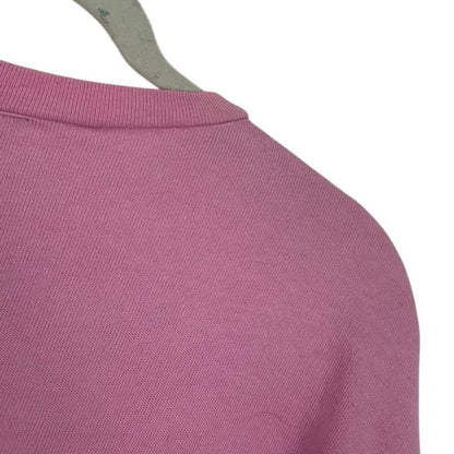 Spirit Pink & White Nashville Graphic Cropped Crewneck Sweatshirt