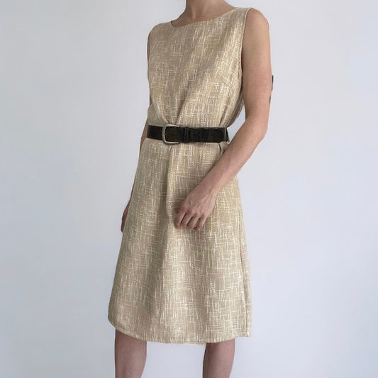 NWT Molly Bracken Premium Beige Woven Dress