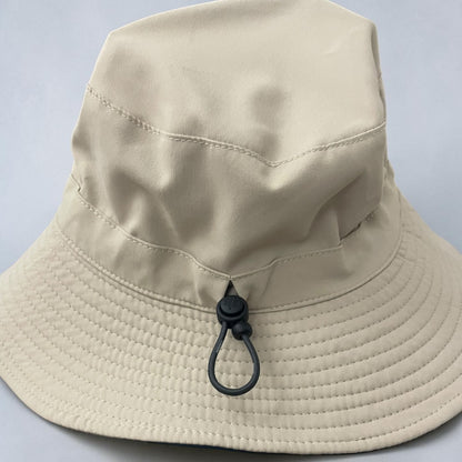 Reversible Navy Blue & Beige Bucket Hat