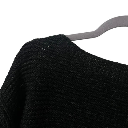 RD Style Dark Grey Knit Crewneck Sweater