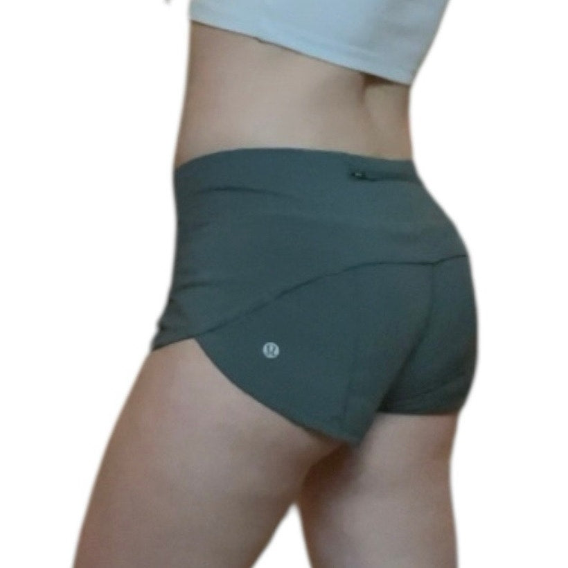 Lululemon Athletica Forest Green Active Mini Shorts