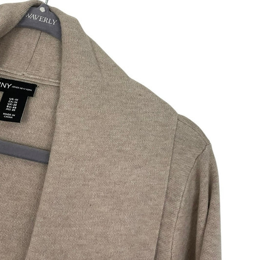 Jones New York Beige & Grey Cardigan Sweater