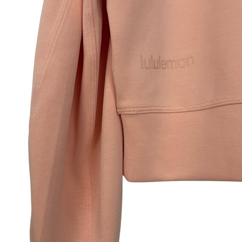 Lululemon Athletica Peach Softstreme Perfectly Oversized Cropped Crew