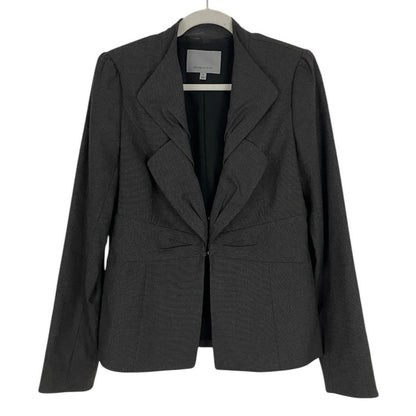 Classiques Entier Grey Double Lapel Button Down Suit Jacket