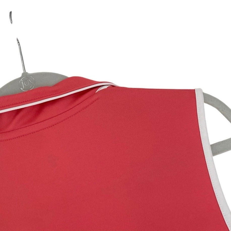 JoFit Coral Pink Active Polo Tank Top
