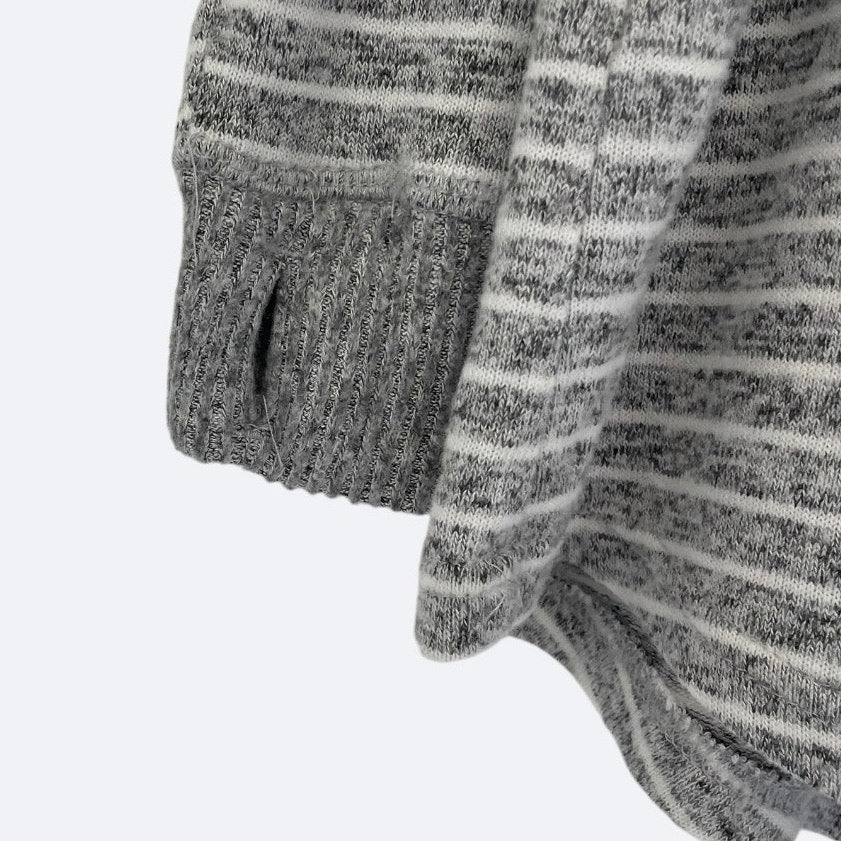 Boxercraft Grey Striped Cowl Neck Sweatshirt