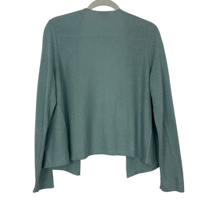 J. Jill Blue Thin Knit Cardigan Sweater