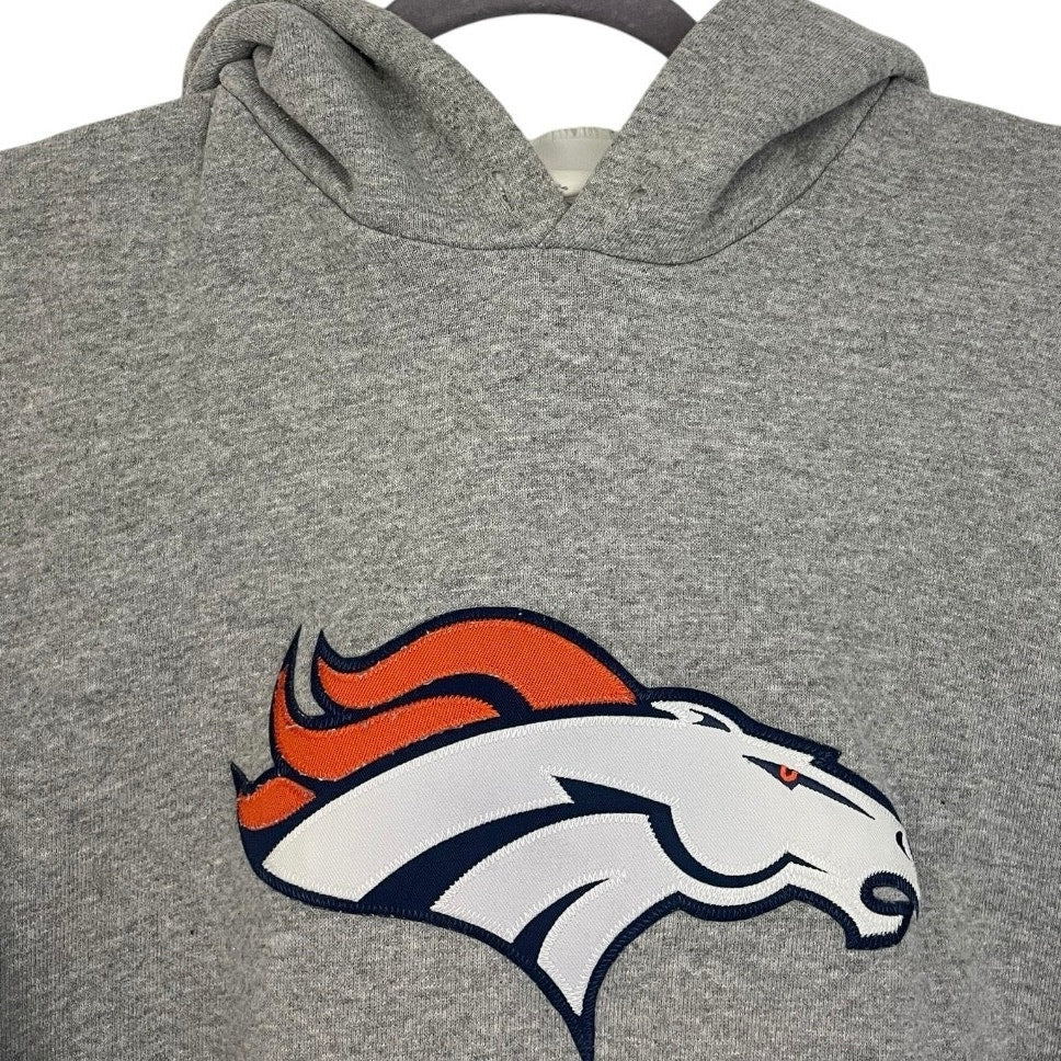 NFL Grey Denver Broncos Hoodie Sweatshirt
