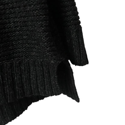 RD Style Dark Grey Knit Crewneck Sweater